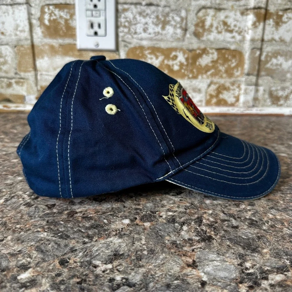 Disney Cars Hat Boys OS Navy Blue Good Lightning McQueen Speed I Am Speed Cap